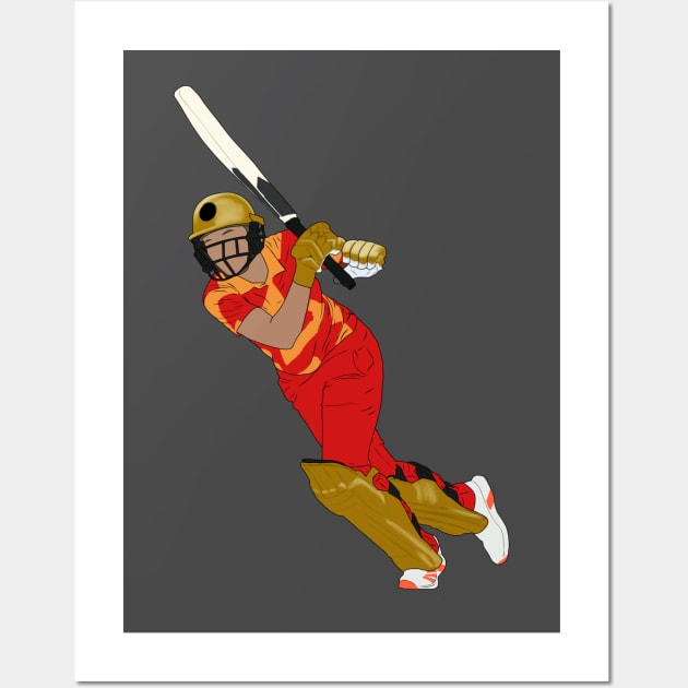 Issy Wong Birmingham Phoenix Cricket Minimalist Wall Art by Hevding